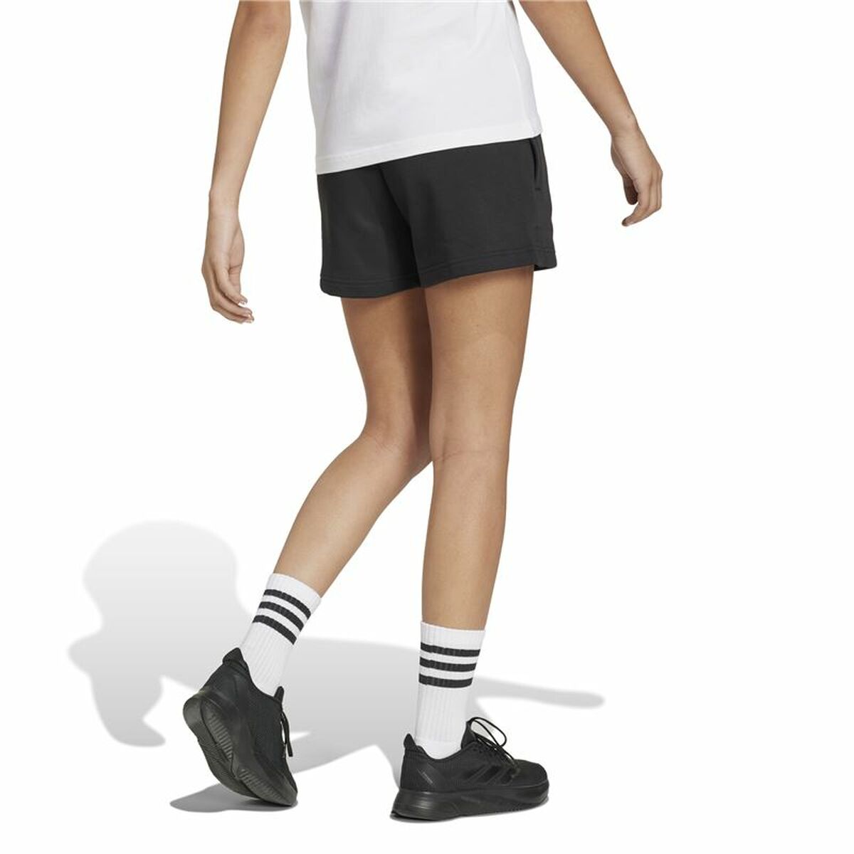 Sports Shorts Adidas Essentials Small Logo Fleece Shorts Black