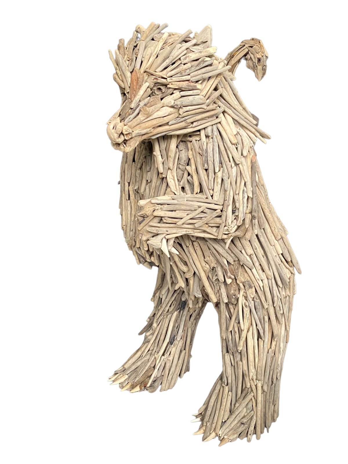 Standing Bear Drift Wood Home Decoration