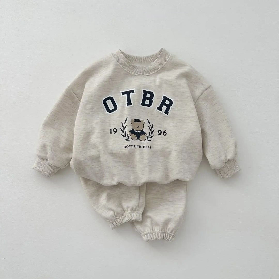 Baby Cartoon Hoodies With Pants Sets