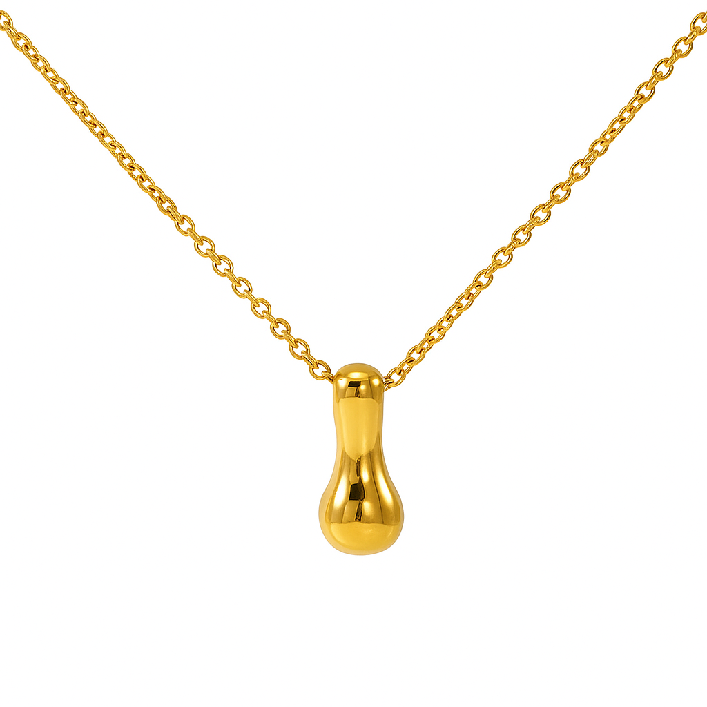 Initial Bubble Letter Necklace-11