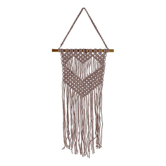 Hanging decoration DKD Home Decor Purple Light brown Bamboo-0