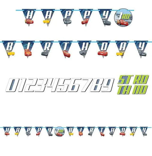 Cars 3 - Jointed Letter Banner