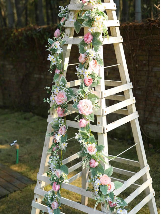 NNESN Multicolor Artificial Peonies Rose Flower Vine Ball - Wedding & Home Decoration-4