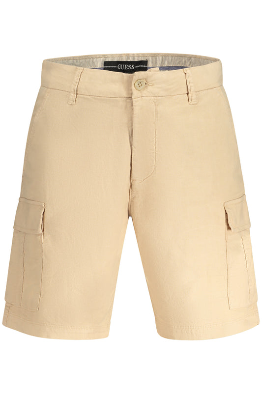 GUESS JEANS MEN'S BERMUDA PANTS BEIGE