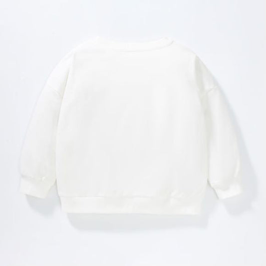 Baby Girl Rabbit Graphic Long Sleeve Cotton Hoodies